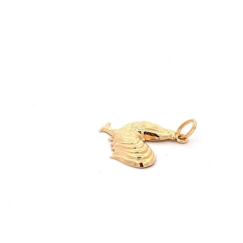18K Yellow Gold Pendant Rooster Chicken 1.40 grams - Picture 4 of 13